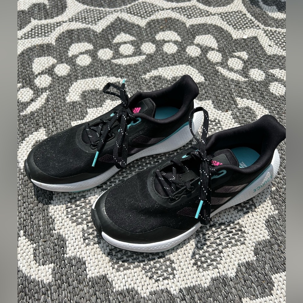 adidas girls prime green bounce running shoes